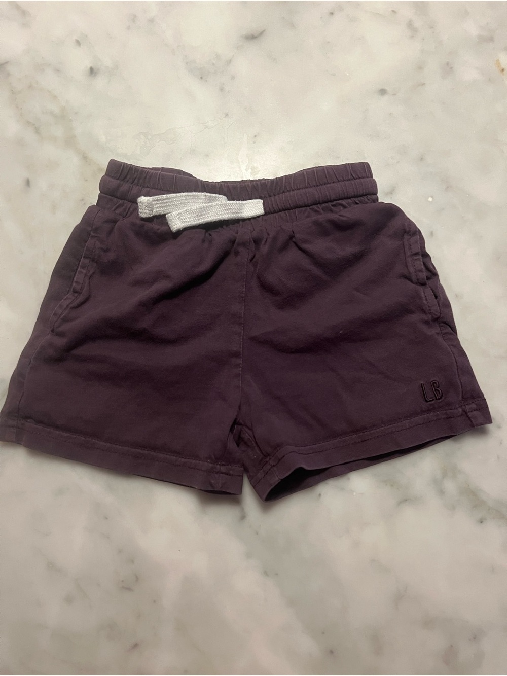 Plum Shorts with Drawstring 12-18 mos.